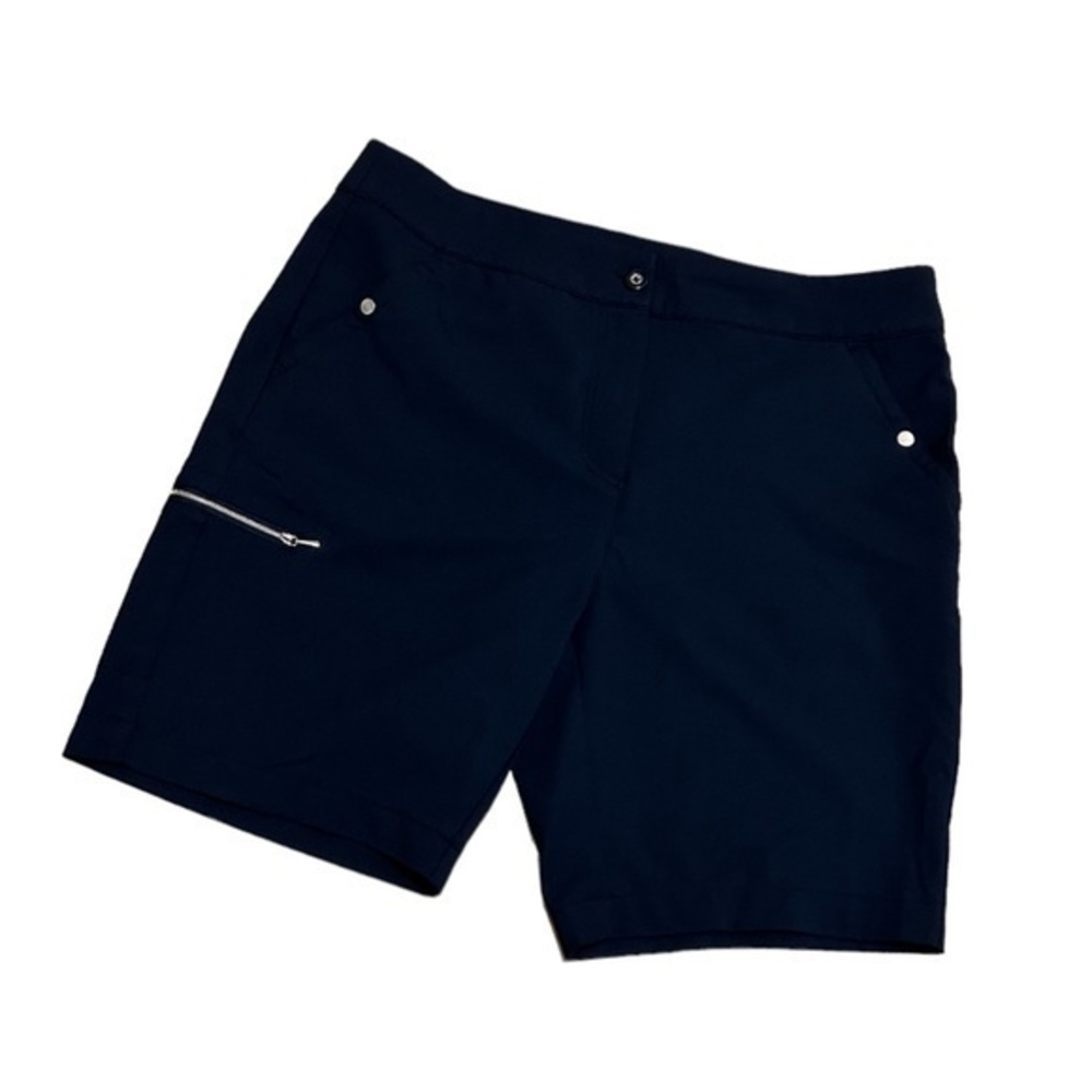 Greg Norman Sz 4 Navy Ladies Navy Golf Activewear Shorts 7 in inseam preppy